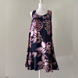 fab'rik Mini Dress with Pink Floral Print large nwt